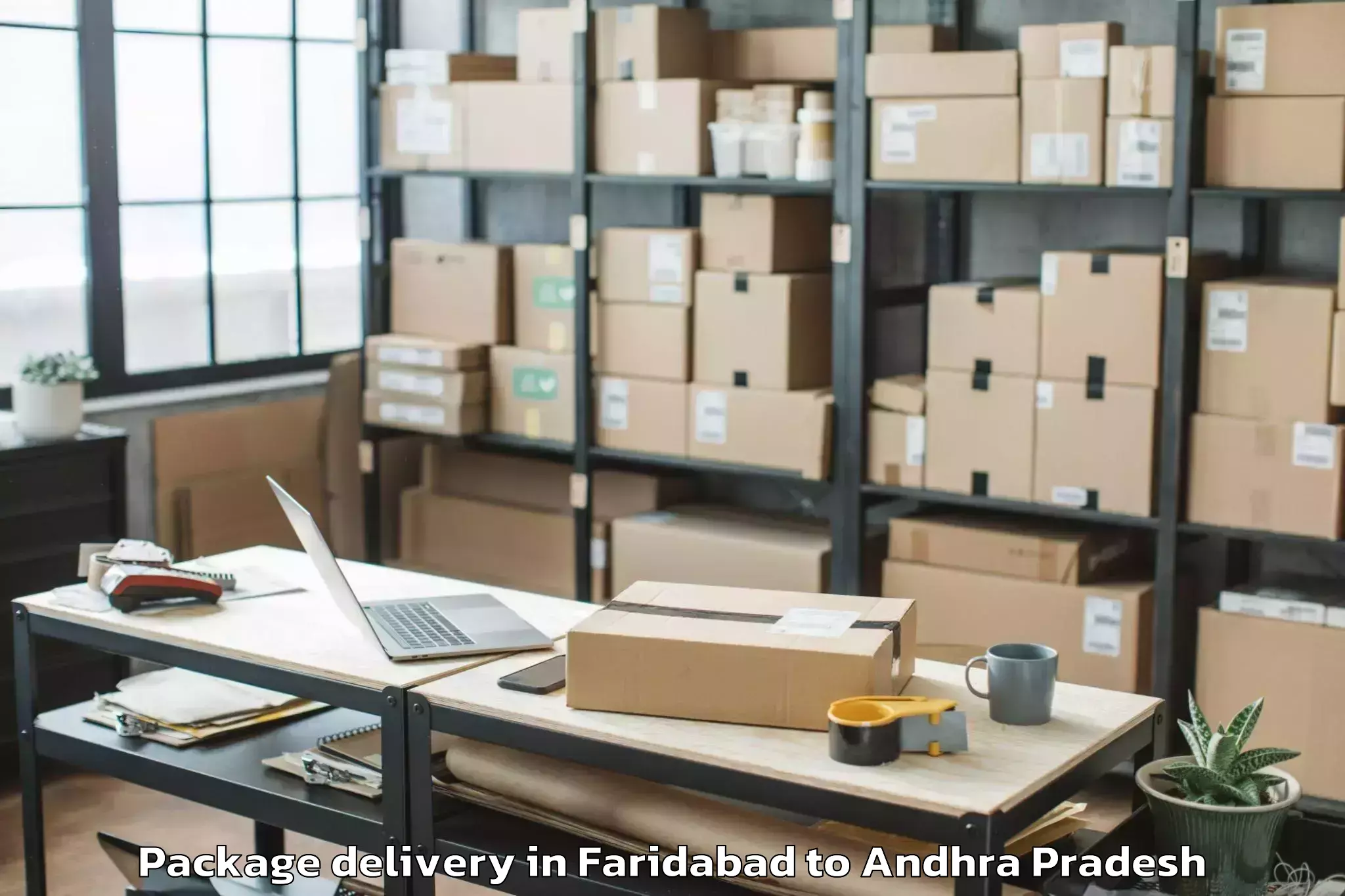 Faridabad to Gonegandla Package Delivery